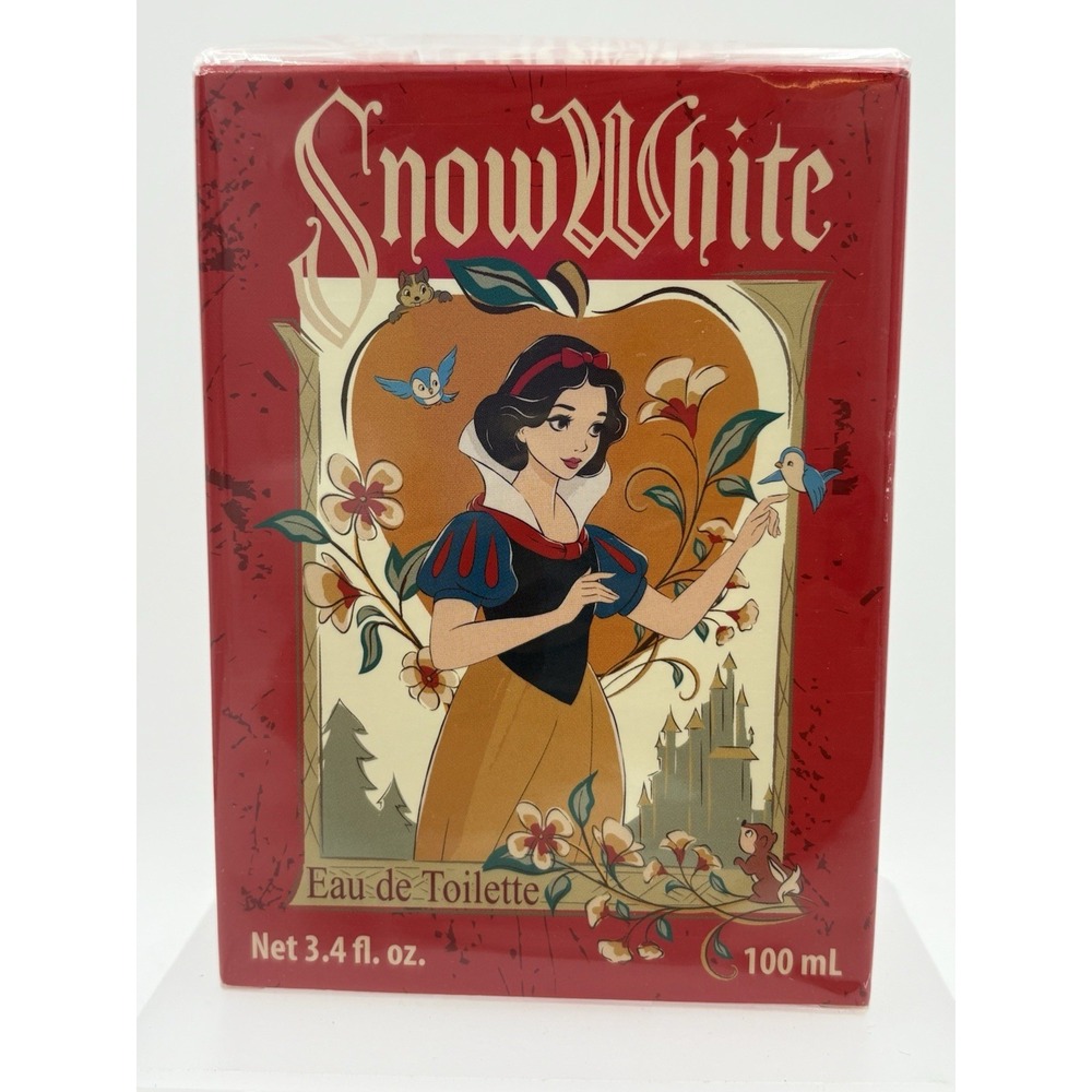 🍎 SNOW WHITE DISNEY Bite of Red Apple Shaped Bottle 3.4 oz EDT Perfume NEW SEAL